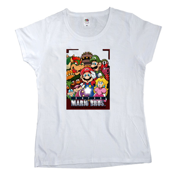 Women's T-shirt Fruit of the loom - MARIO BROS - Mfest