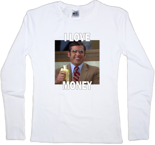 Women's Longsleeve Shirt - I love money - Mfest