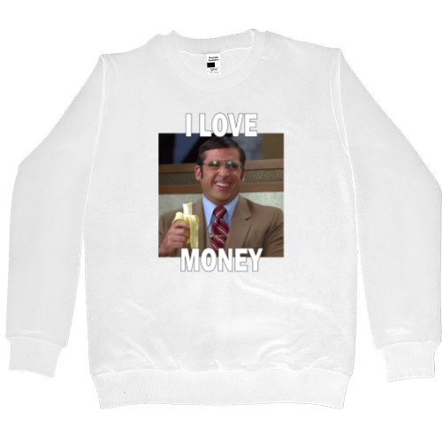 Men’s Premium Sweatshirt - I love money - Mfest