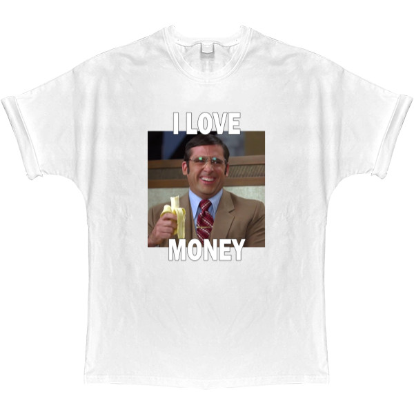 T-shirt Oversize - I love money - Mfest