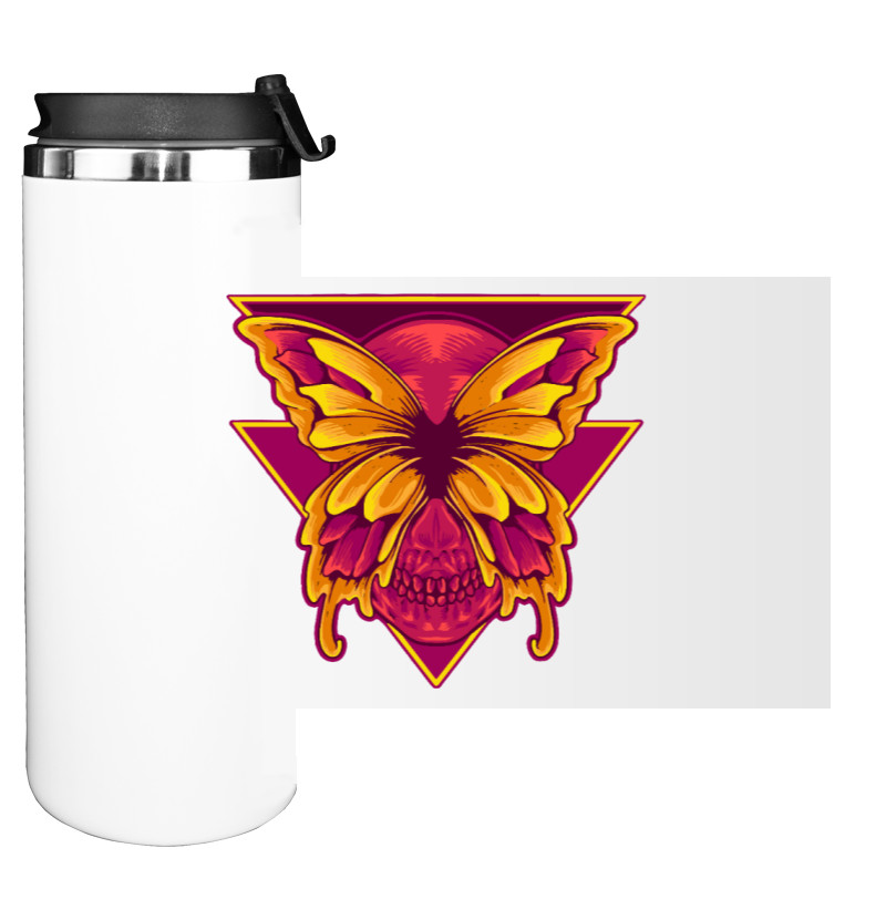 Water Bottle on Tumbler - Skull blizzard - Mfest