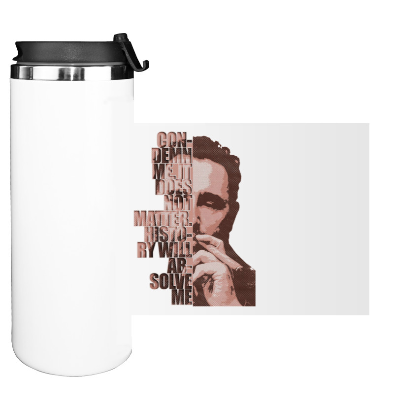 Water Bottle on Tumbler - Fidel Castro - Mfest