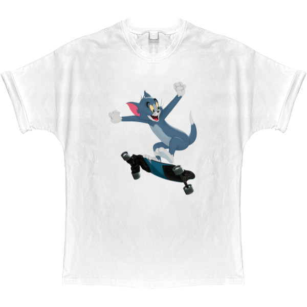 T-shirt Oversize - Tom on a skateboard - Mfest