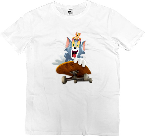 Kids' Premium T-Shirt - Tom and Jerry on a skateboard - Mfest