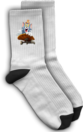 Socks - Tom and Jerry on a skateboard - Mfest