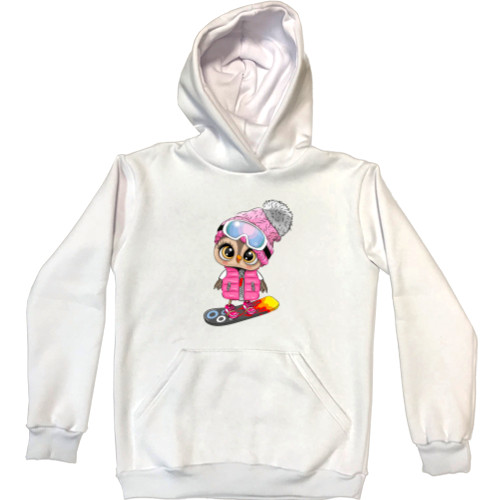 Unisex Hoodie - Owl on a skateboard - Mfest