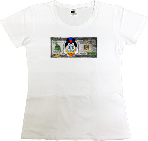 Women's Premium T-Shirt - scrooge mcduck millarder - Mfest