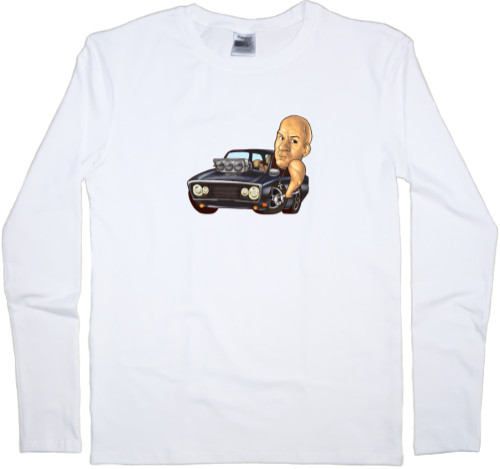 Men's Longsleeve Shirt - Vin Diesel by car - Mfest