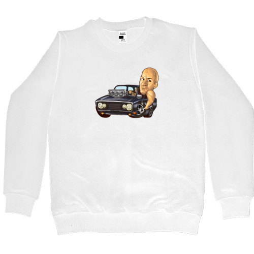 Women's Premium Sweatshirt - Vin Diesel by car - Mfest