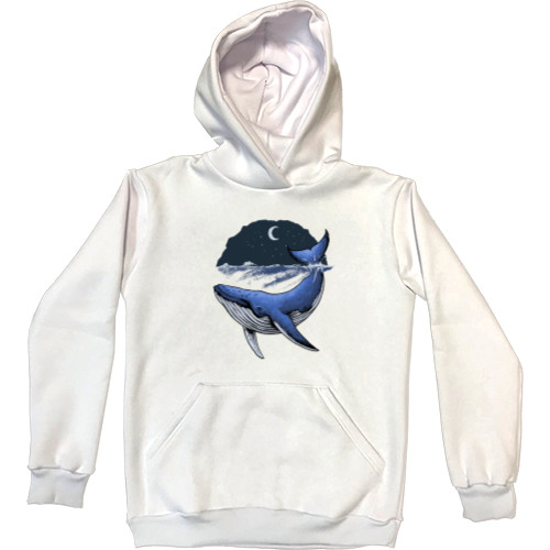 Kids' Premium Hoodie - whale in the ocean - Mfest