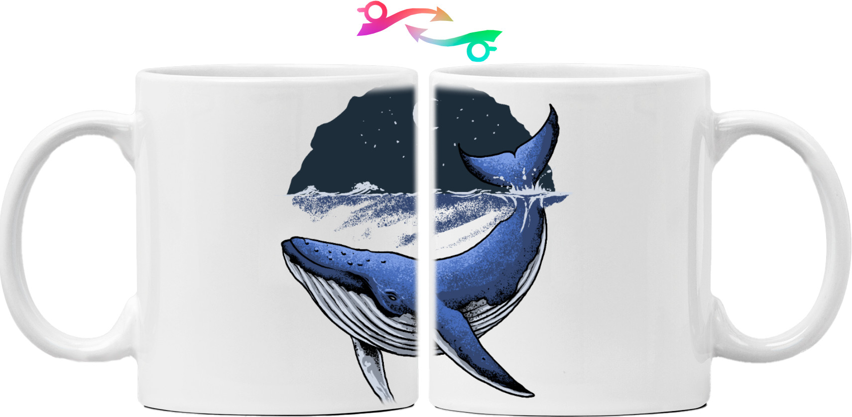 Mug - whale in the ocean - Mfest