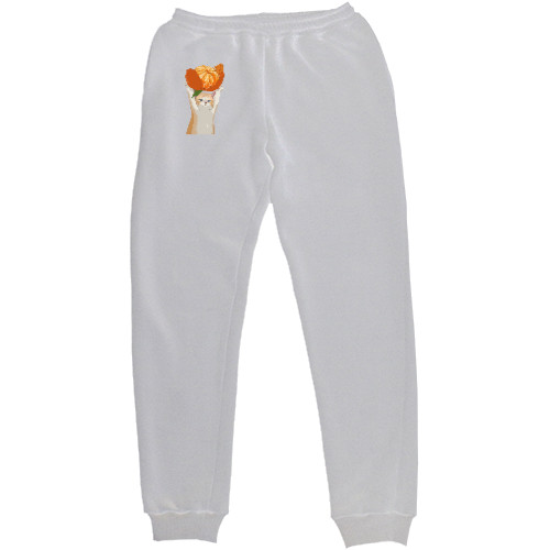 Women's Sweatpants - whale trimming a tangerine - Mfest