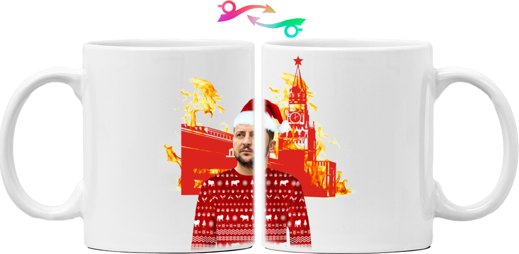 Mug - Zelensky and burning moscow - Mfest