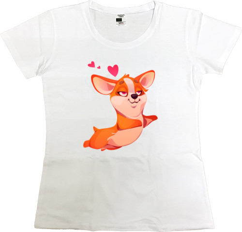 Women's Premium T-Shirt - rotting corgi - Mfest