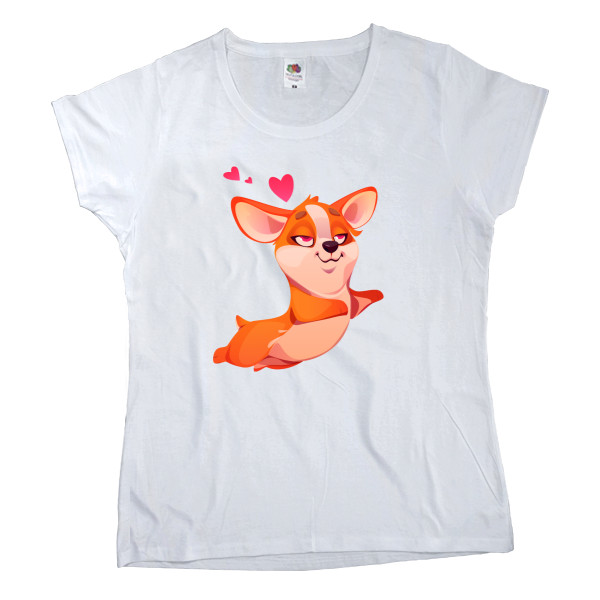 Women's T-shirt Fruit of the loom - rotting corgi - Mfest