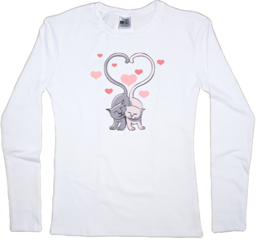 Women's Longsleeve Shirt - Zakohani cats - Mfest