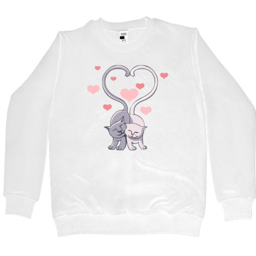 Women's Premium Sweatshirt - Zakohani cats - Mfest