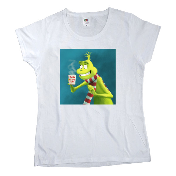 Women's T-shirt Fruit of the loom - Grinch with kava - Mfest