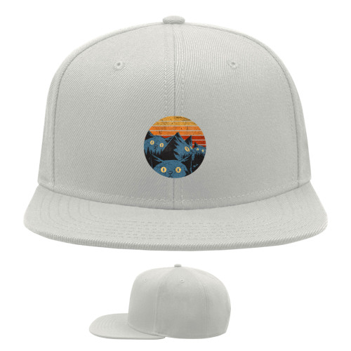 Snapback Baseball Cap - cats in the mountains - Mfest