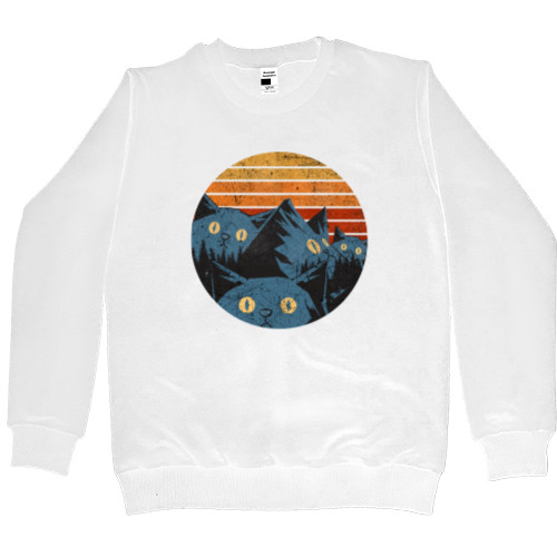 Men’s Premium Sweatshirt - cats in the mountains - Mfest