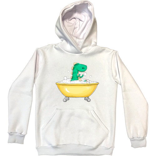 Kids' Premium Hoodie - Dinosaur in the bathroom - Mfest