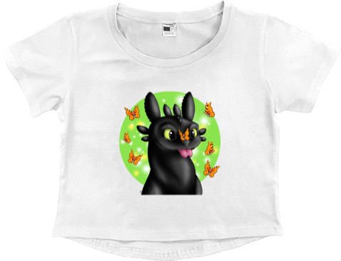 Women's Cropped Premium T-Shirt - How to Train Your Dragon - Mfest