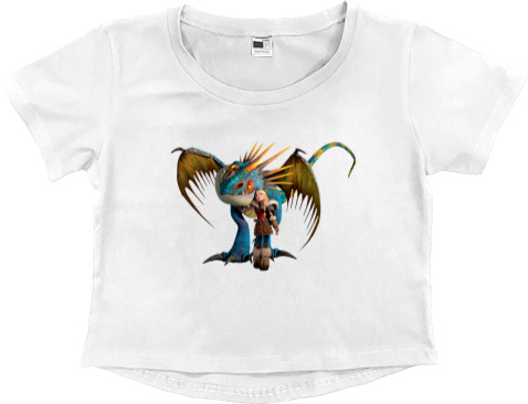 Women's Cropped Premium T-Shirt - How to train your dragon 6 - Mfest