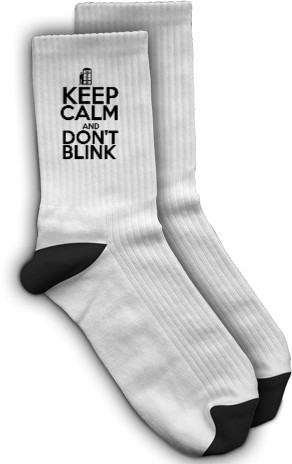 Doctor Who - Socks - Keep calm and don't blink - Mfest