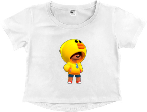 Women's Cropped Premium T-Shirt - Brawl Stars (Leon Sally) - Mfest