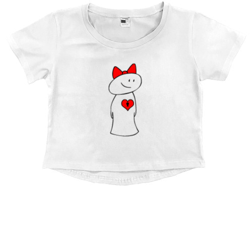 Kids' Premium Cropped T-Shirt - Man F - Mfest