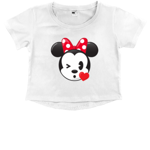 Kids' Premium Cropped T-Shirt - Minnie Mouse - Mfest