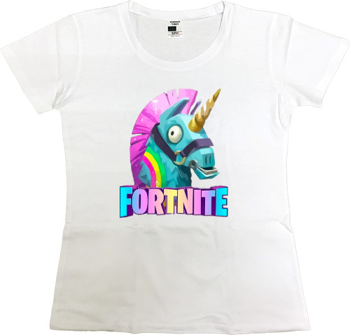 Women's Premium T-Shirt - Fortnite unicorn 2 - Mfest