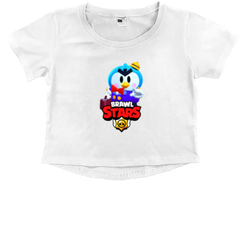 Kids' Premium Cropped T-Shirt - Brawl Stars Mr. P - Mfest