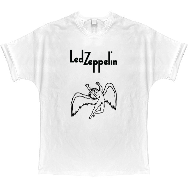 T-shirt Oversize - Led Zeppelin принт 4 - Mfest