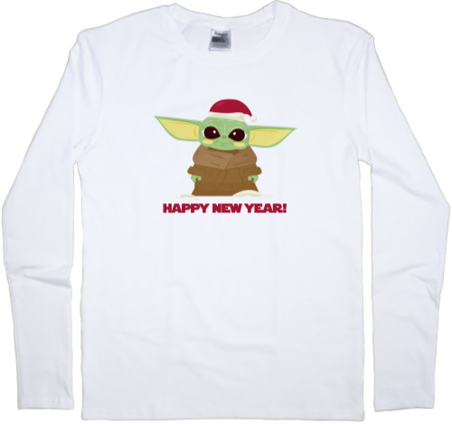 Kids' Longsleeve Shirt - Новогодний BABY YODA - Mfest