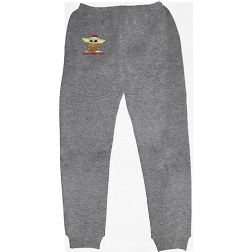 Men's Sweatpants - Новогодний BABY YODA - Mfest