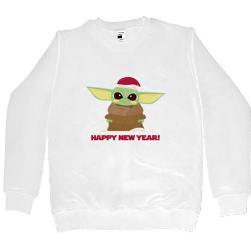 Men’s Premium Sweatshirt - Новогодний BABY YODA - Mfest