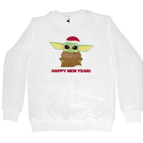 Women's Premium Sweatshirt - Новогодний BABY YODA - Mfest