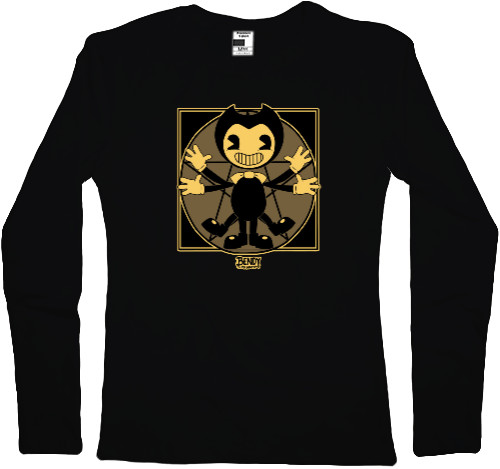 Women's Longsleeve Shirt - Bendy and the Ink Machine принт 2 - Mfest