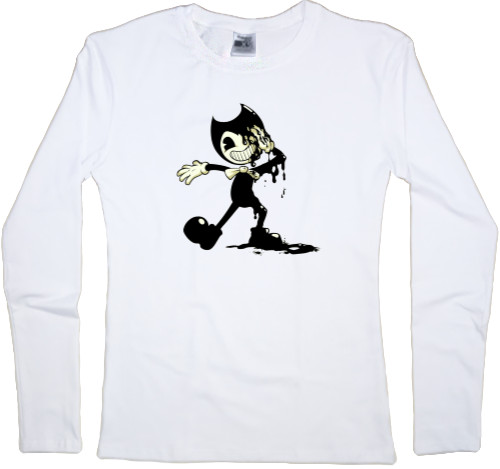 Women's Longsleeve Shirt - Bendy and the Ink Machine принт - Mfest