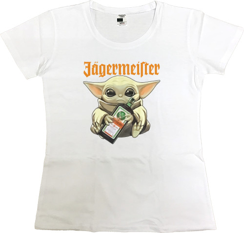 Women's Premium T-Shirt - BABY YODA Yegermester - Mfest