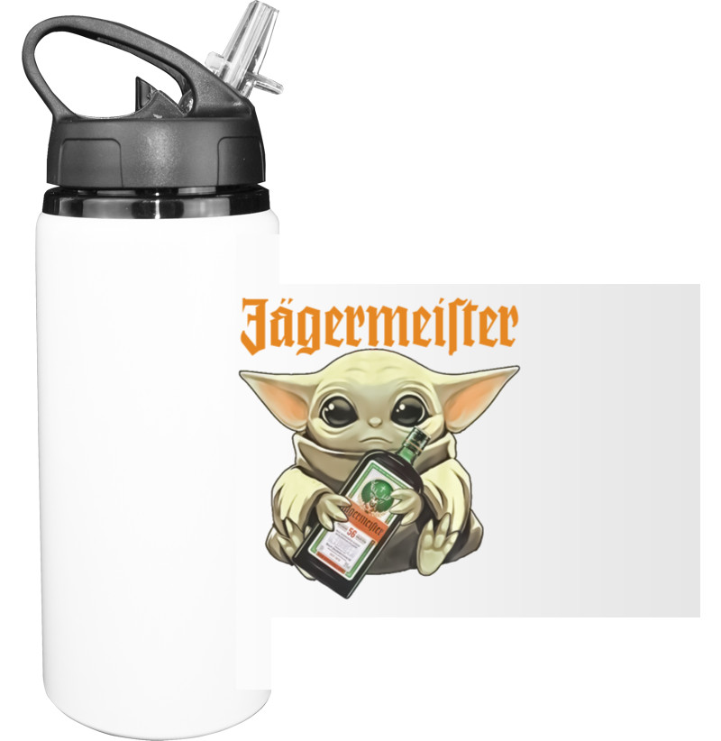 Sport Water Bottle - BABY YODA Yegermester - Mfest