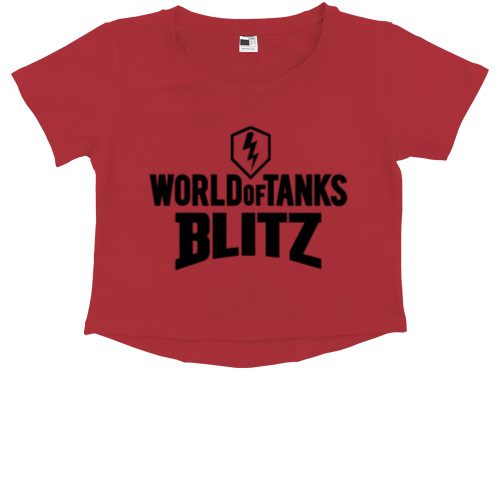 Kids' Premium Cropped T-Shirt - World of Tanks Blitz - Mfest