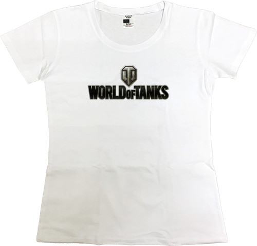 Women's Premium T-Shirt - World of Tanks Лого - Mfest