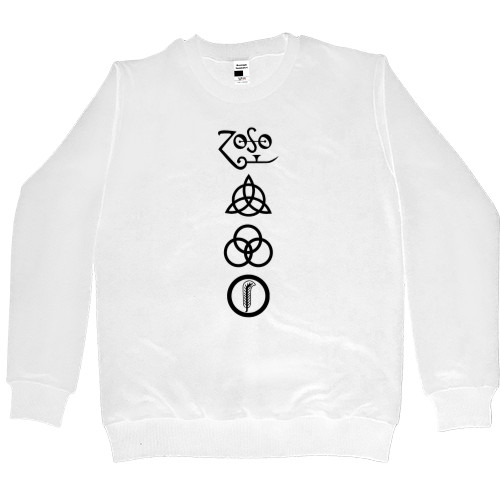 Women's Premium Sweatshirt - Led Zeppelin принт 16 - Mfest