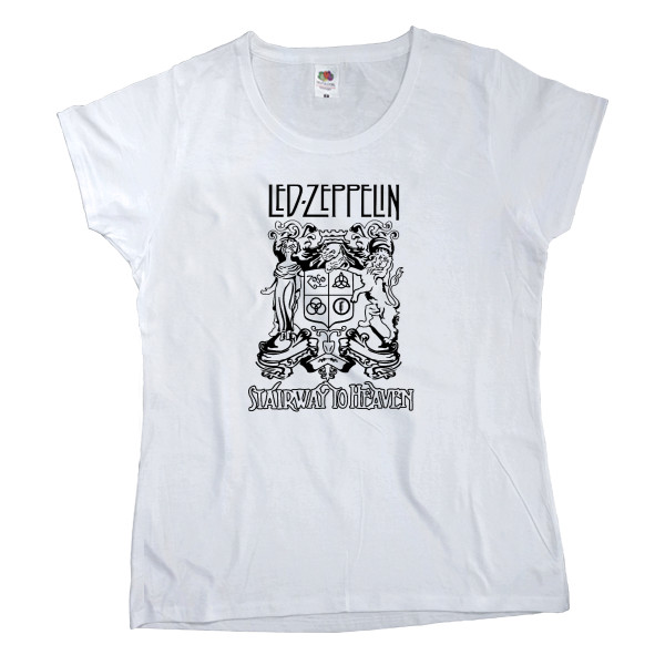 Women's T-shirt Fruit of the loom - Led Zeppelin принт 15 - Mfest