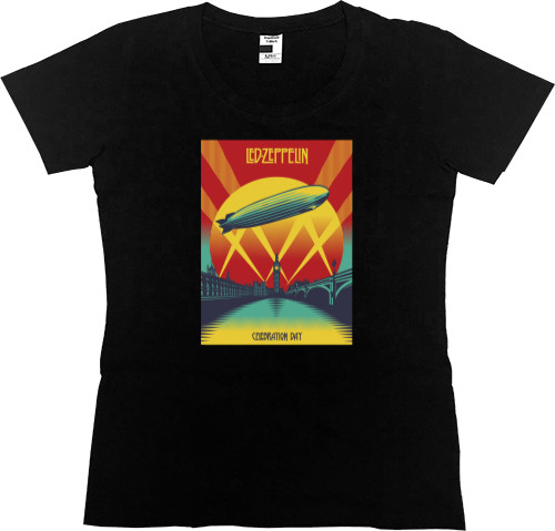 Women's Premium T-Shirt - Led Zeppelin принт 13 - Mfest