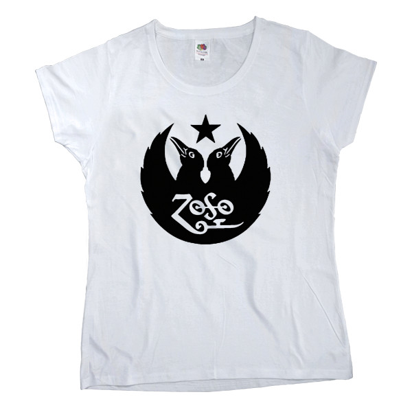 Women's T-shirt Fruit of the loom - Led Zeppelin принт 12 - Mfest