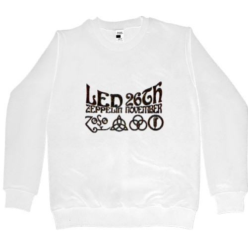 Men’s Premium Sweatshirt - Led Zeppelin принт 9 - Mfest