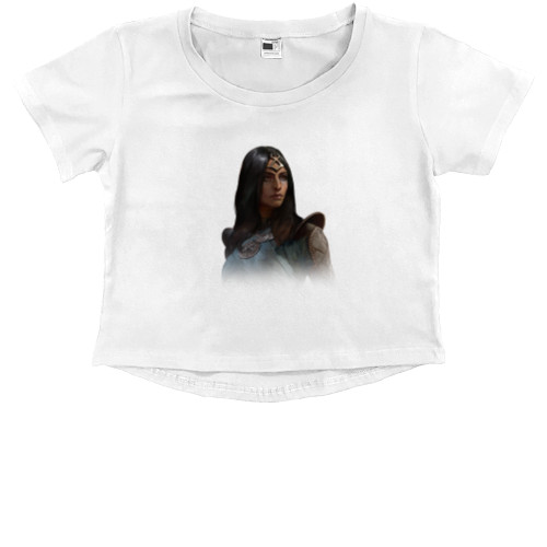 Kids' Premium Cropped T-Shirt - Diablo IV Герой 2 - Mfest